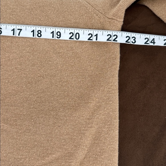J.Crew Giselle Women’s Camel Cardigan Sweater Size M Merino Wool Cotton Blend - Picture 8 of 12